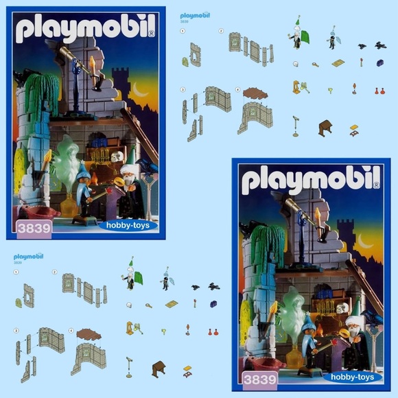 PLAYMOBIL 3839: Wizard’s Workshop Magic Castle - Vintage 100% Complete - Picture 13 of 14